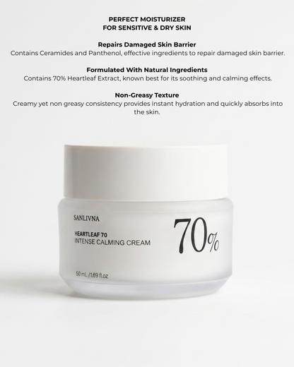 Heartleaf 70% Intense Calming Cream