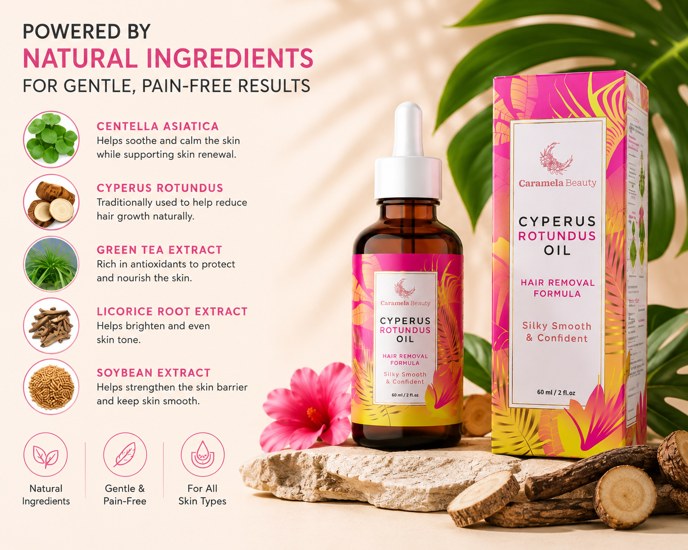 Cyperus Rotundus Hair Removal Oil